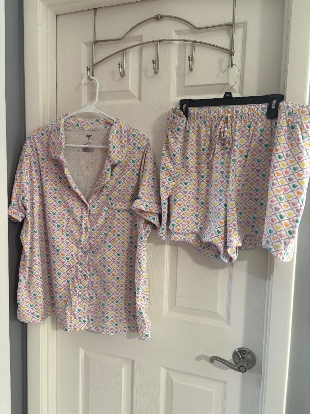 Roller Rabbit x Target 2X Heart Print Pajama Set Top & Shorts